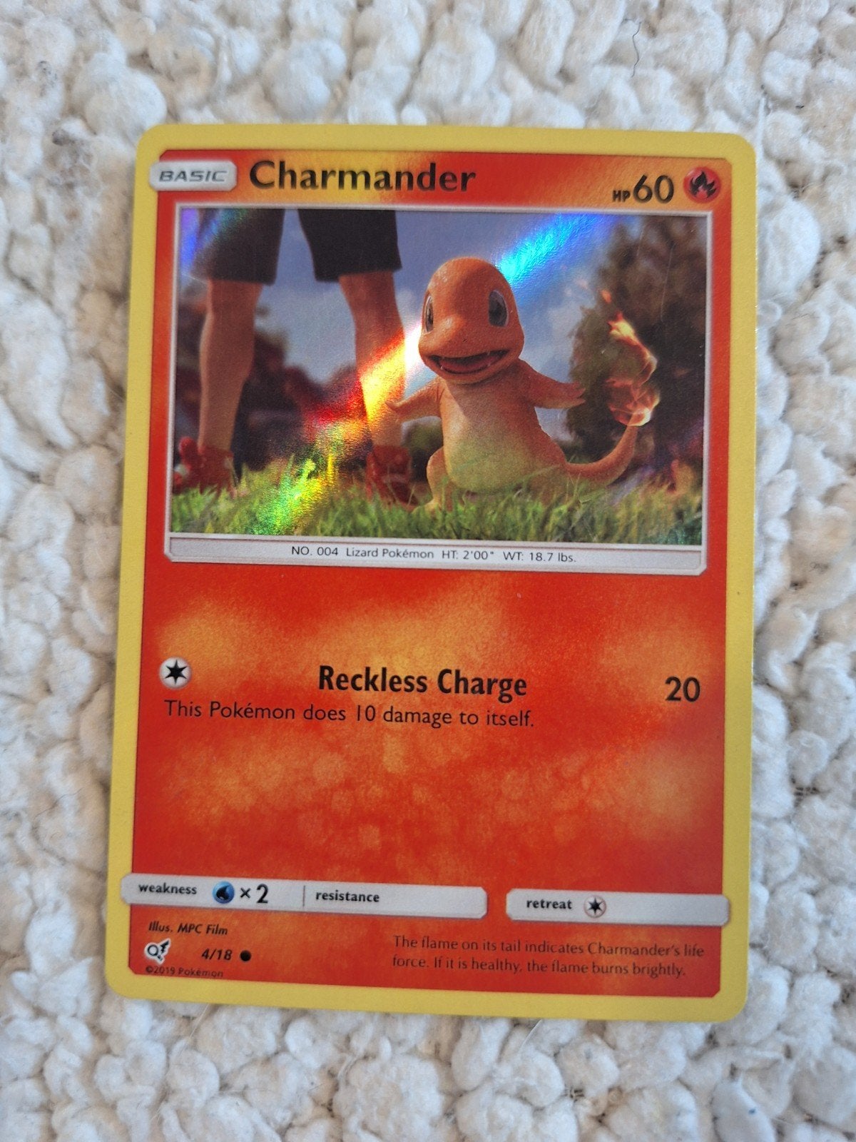 Pokémon Charmander 4/18 Holo, Ophalen of Verzenden