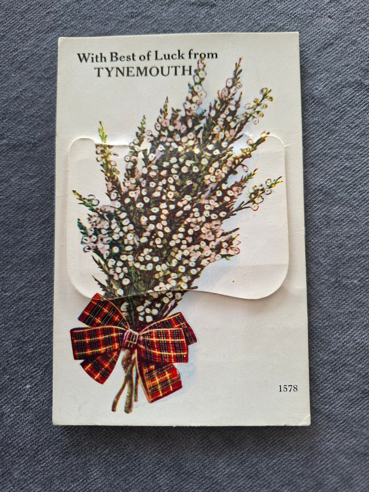 Leporello, plaatjes tweezijdig With Best of Luck Tynemouth, Verzamelen, Verzenden, Ongelopen, Overige thema's