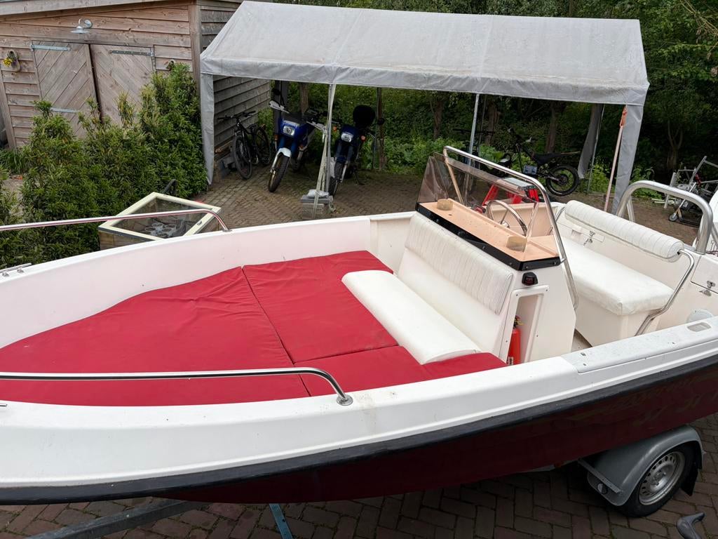 Elan 495 met 70pk op Marlin trailer, Ophalen of Verzenden, Gebruikt, Overige typen