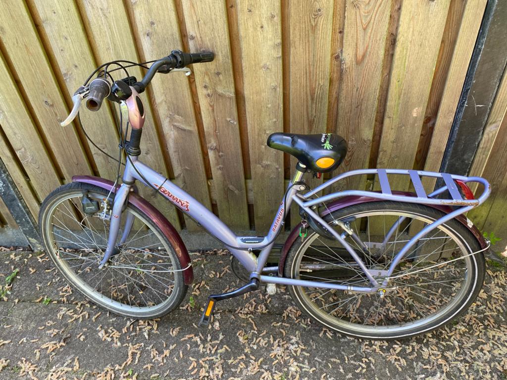 Batavus Gabana, meisjesfiets 22 inch, handrem, versnellingen, Ophalen, 22 inch, Gebruikt, Versnellingen