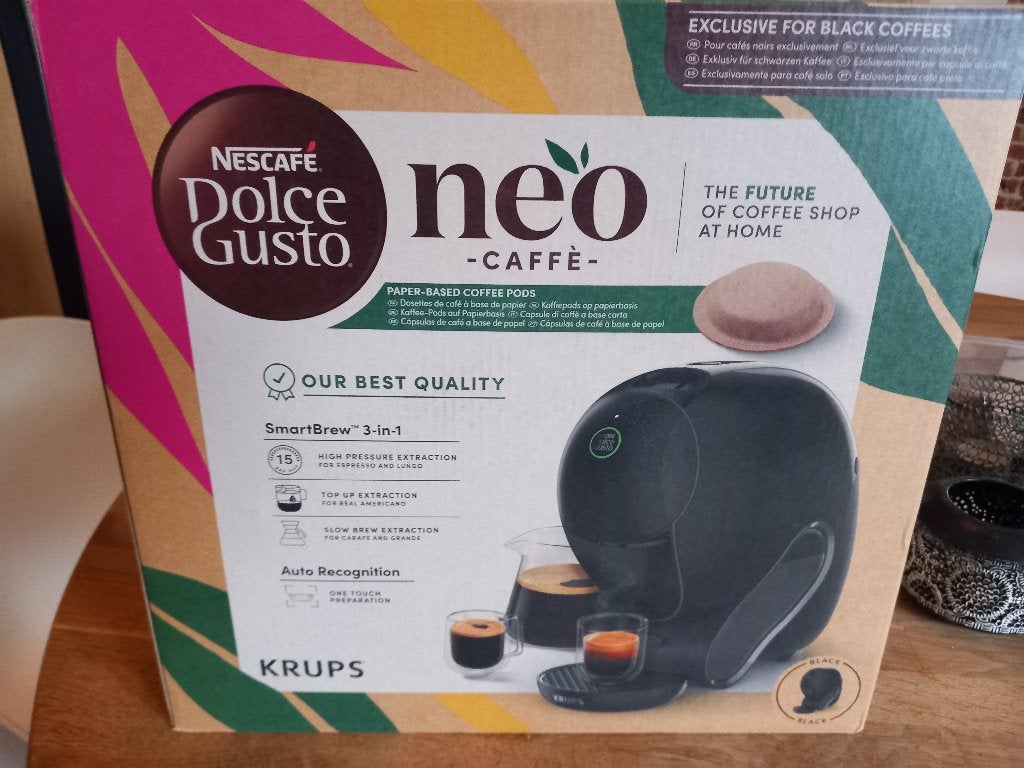 Dolce Gusto NEO Caffè apparaat nieuw in doos, Witgoed en Apparatuur, Koffiezetapparaten, Ophalen, 4 tot 10 kopjes, Koffiepads en cups
