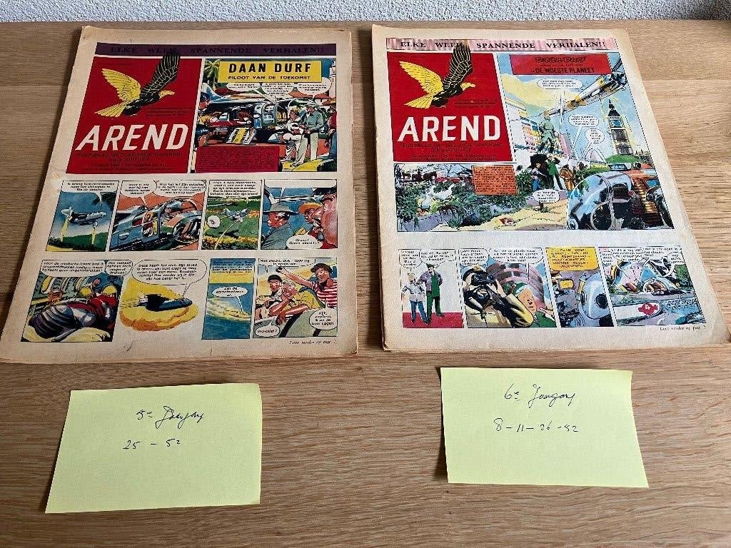 Arend Jeugdweekblad 5/6e Jaargang (2 en 4 nummers) 1956/1960, Boeken, Stripboeken, Gelezen, Ophalen of Verzenden, Diverse auteurs en tekenaars