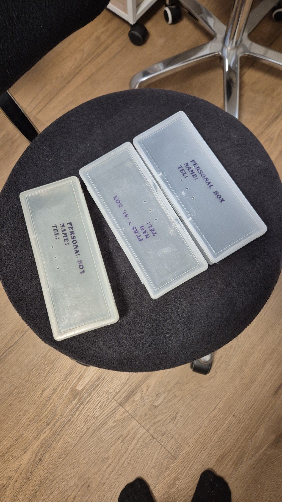 Persoonlijke Nagelbakjes voor Klanten (3 stuks), Ophalen, Nieuw, Overige typen
