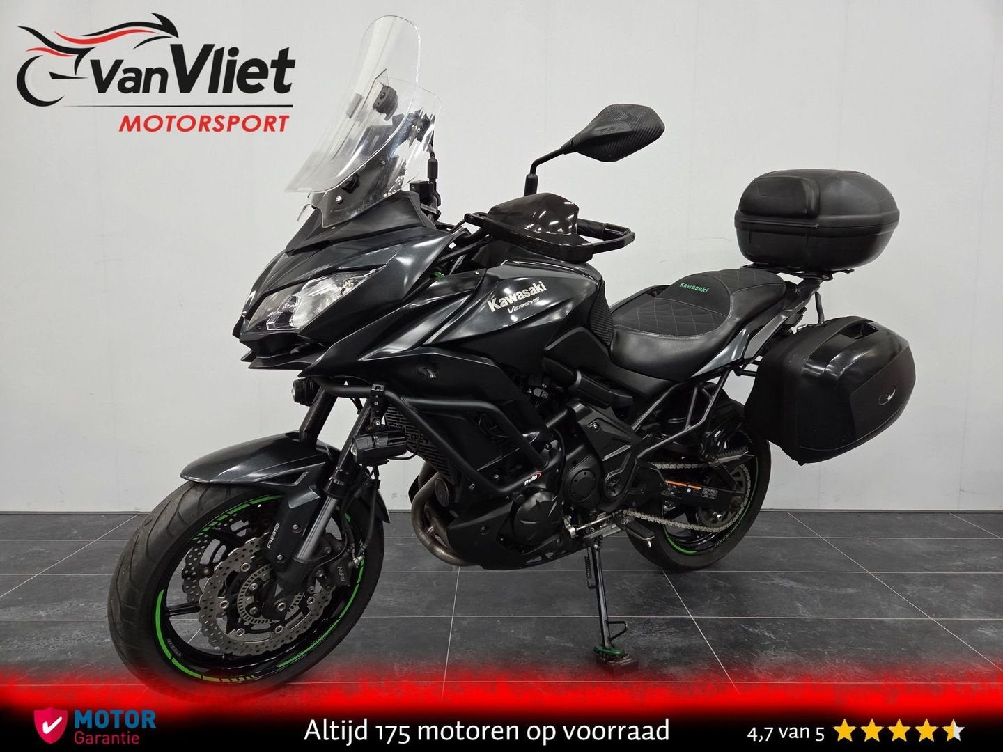 Erg Mooie Kawasaki Versys 650 Full Black Full Optio bj 2016, 2 cilinders, 649 cc, Bedrijf, Onbekend