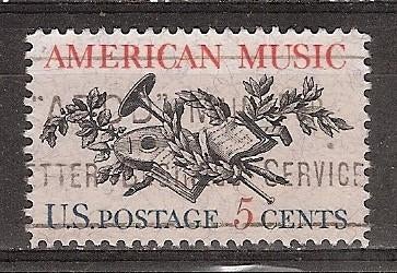 USA, Amerikaanse Muziek, 1964., Ophalen of Verzenden, Gestempeld, Noord-Amerika
