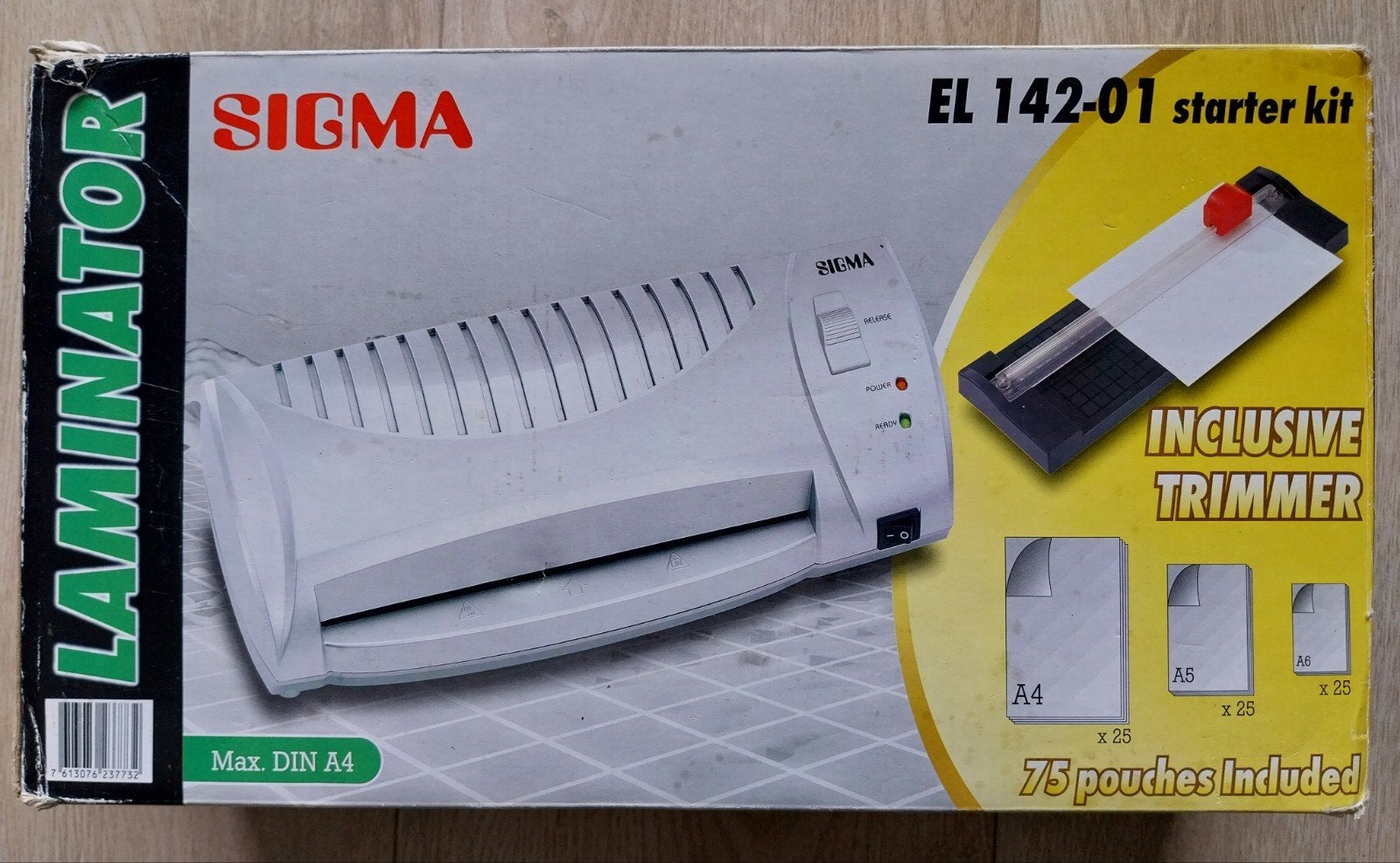 Sigma EL 142-01 Laminator Starter Kit met Trimmer, Ophalen of Verzenden, Gebruikt