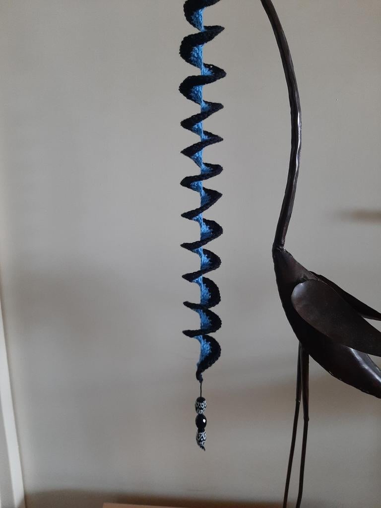 Handgemaakte Windspinner - Blauw & Zwart, Ophalen of Verzenden, Nieuw