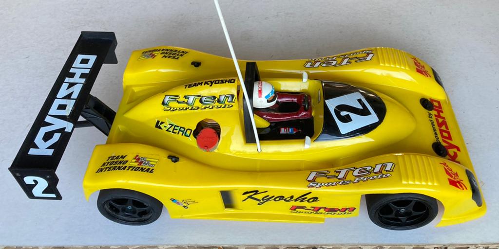 Vintage zeldzame Kyosho F-Ten Sports Proto nitro racecar, Gebruikt, Verzenden, Auto onroad, Nitro