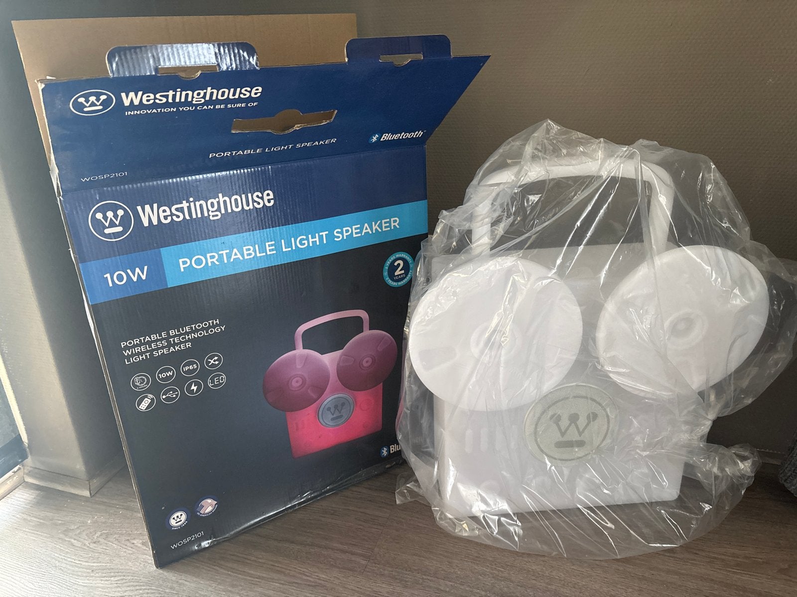 Westinghouse Draagbare Bluetooth Licht Speaker 10W, Overige merken, Nieuw, Ophalen of Verzenden, Draagbare speaker