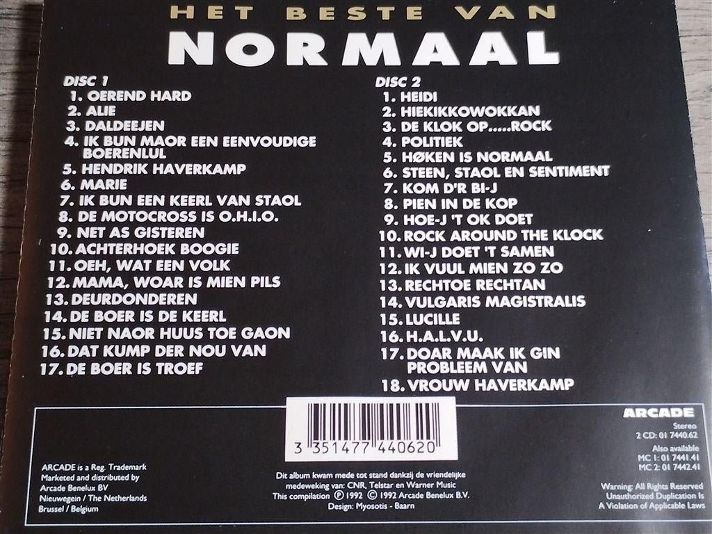 Normaal - Het Beste Van Normaal [2 CD], Ophalen of Verzenden, Gebruikt, Poprock