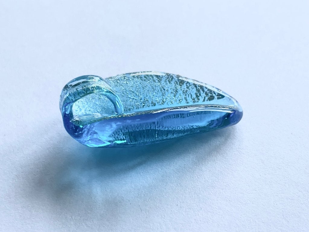 Echte Venetiaanse Murano glas hanger, Verzenden, Nieuw, Blauw, Glas of Kristal