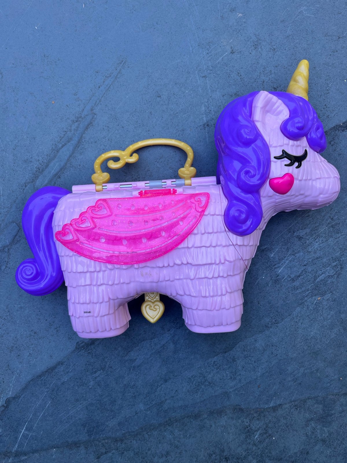 Polly Pocket Eenhoorn Speelset - Compact en Draagbaar, Ophalen of Verzenden, Zo goed als nieuw, Meisje