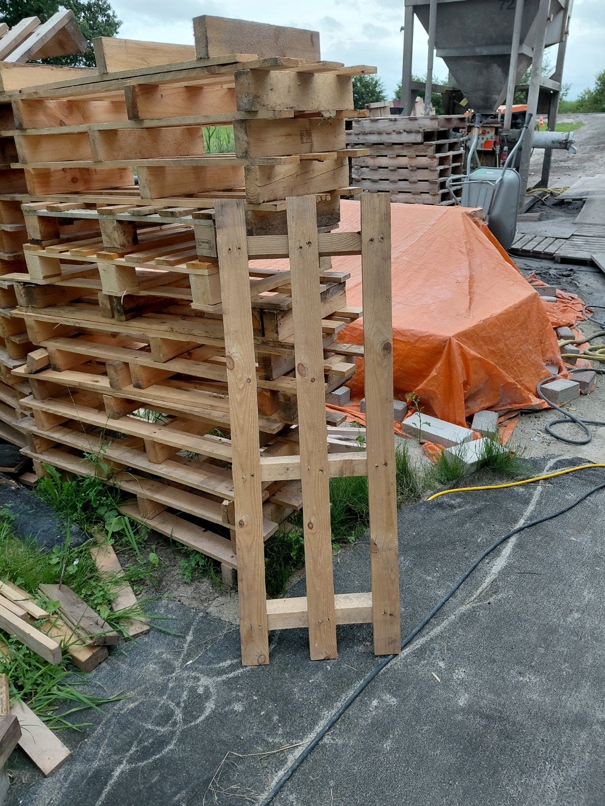 Smalle pallets 42x116 cm, Ophalen of Verzenden, Gebruikt