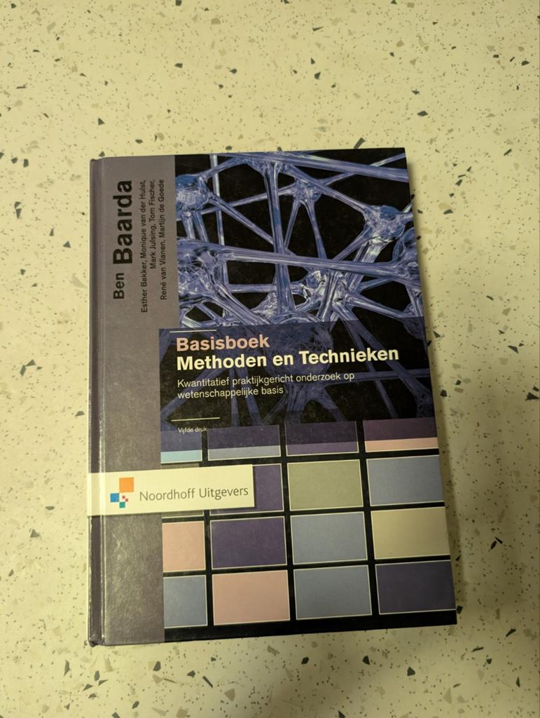 Basisboek methoden en technieken, Boeken, Studieboeken en Cursussen, Ophalen of Verzenden, Alpha, Gelezen, HBO