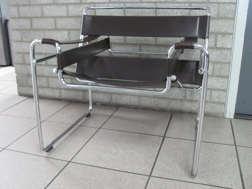 Bauhaus stijl Wassily feauteuils(s)  2SwitchOnline, Ophalen, Gebruikt, Bauhaus, 75 tot 100 cm