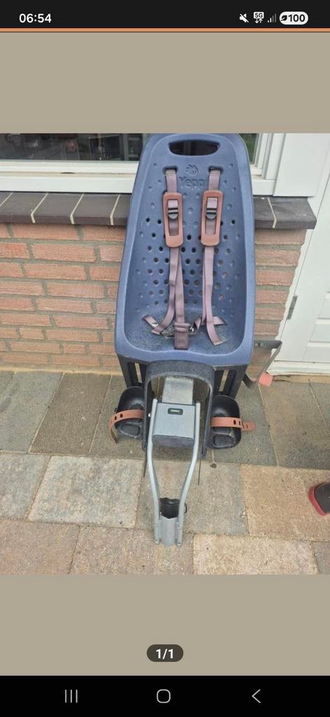 Yepp kinderzitje voor achterop de fiets, Achterzitje, Yepp, 9 t/m 18 kg, Ophalen of Verzenden