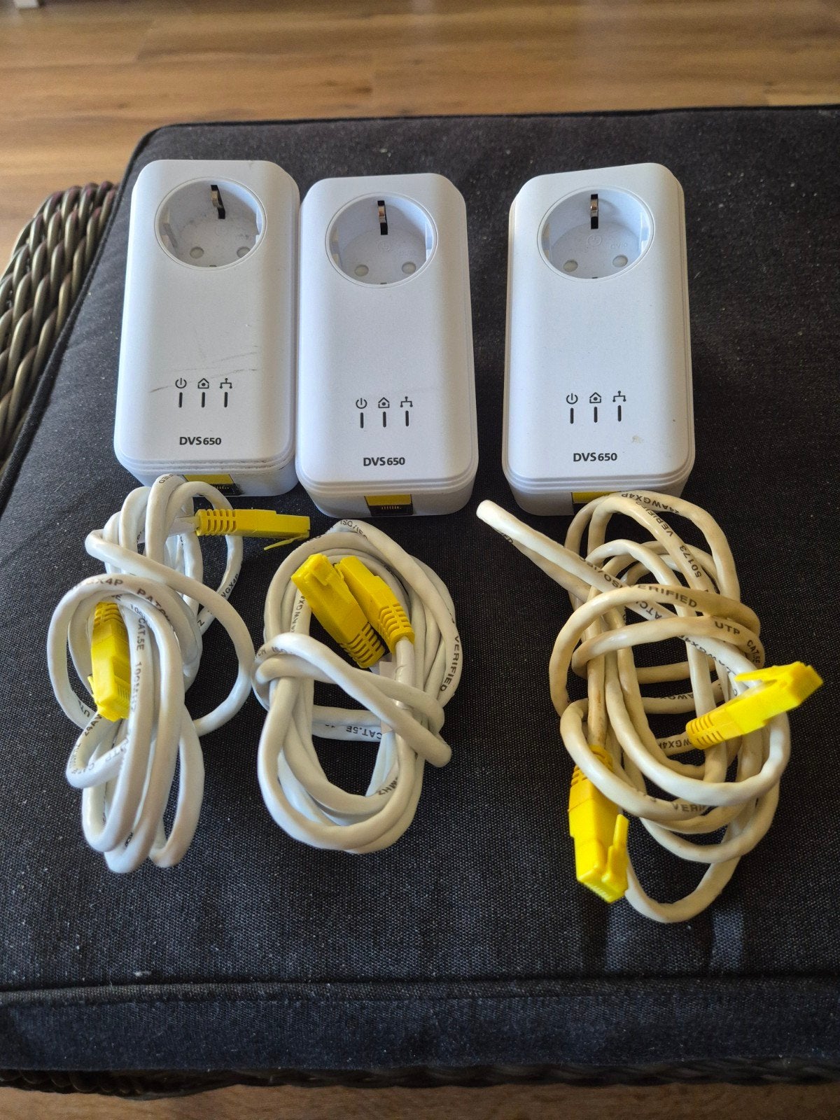 Devolo DVS650 Powerline Adapters met kabels (3 stuks), Ophalen, Gebruikt