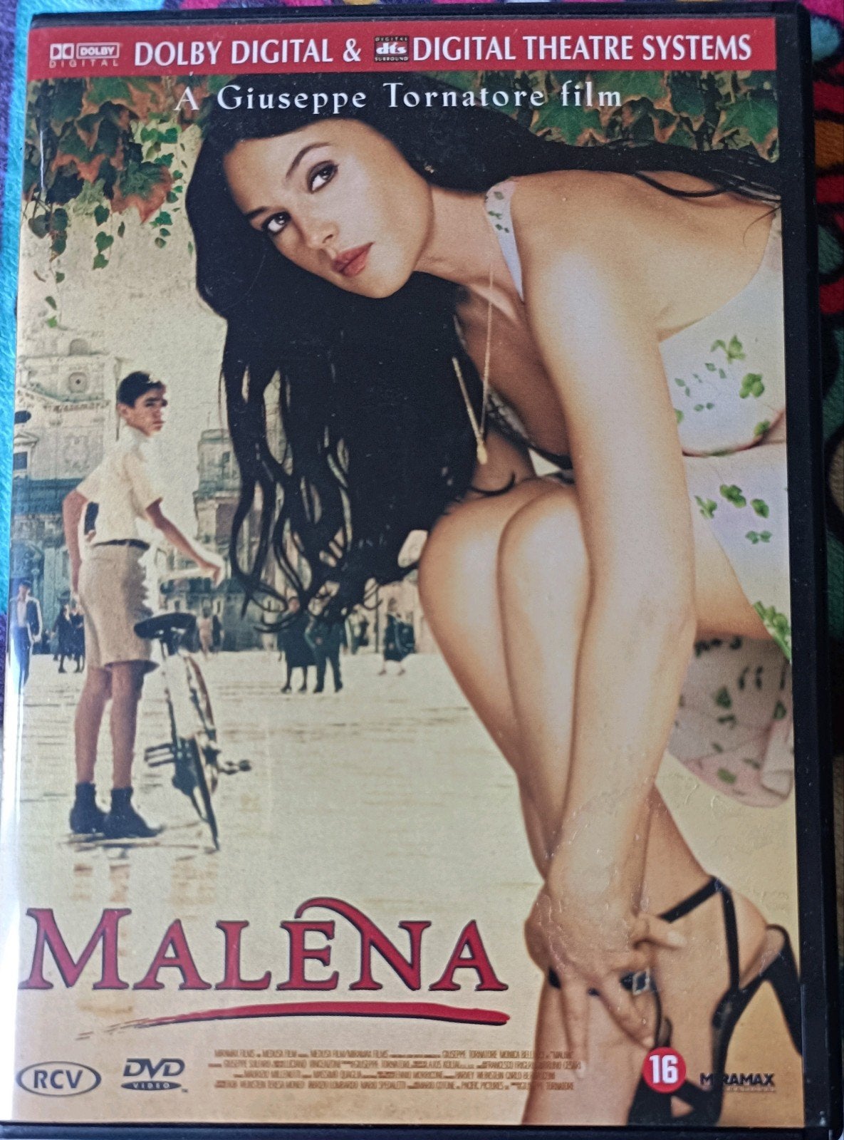 Malèna DVD - Romantisch drama met Monica Bellucci, Gebruikt, Vanaf 16 jaar, Breedbeeld, Nederlands