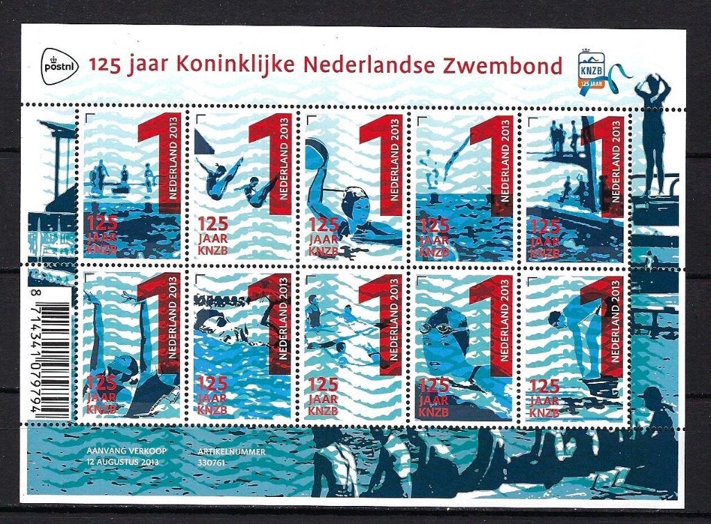NVPH V3079/V3088 (125 jaar KNZB) Postfris, Ophalen of Verzenden, Na 1940, Postfris