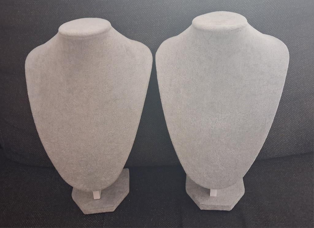 Sieraden display buste grijs - 29x21 cm  (prijs per stuk), Ophalen of Verzenden, Zo goed als nieuw