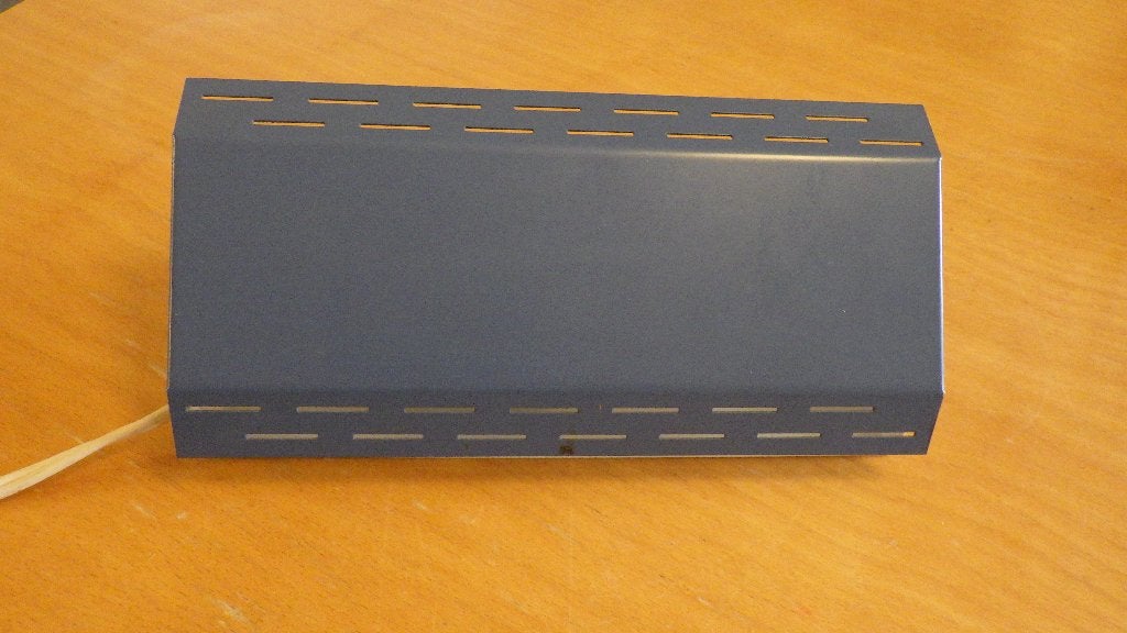 mooie retro blauw/grijs bedlampje, Ophalen of Verzenden, Huis en Inrichting