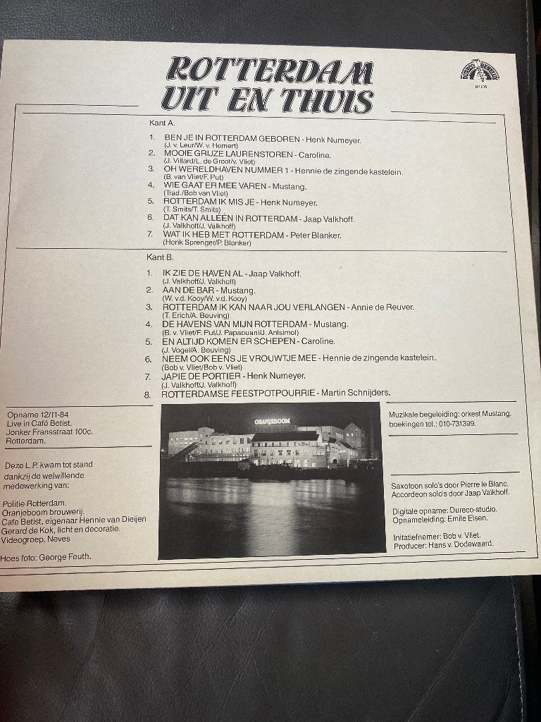 Rotterdam Uit En Thuis - Live Elpee!!, LP, Gebruikt, Overige genres, Ophalen of Verzenden
