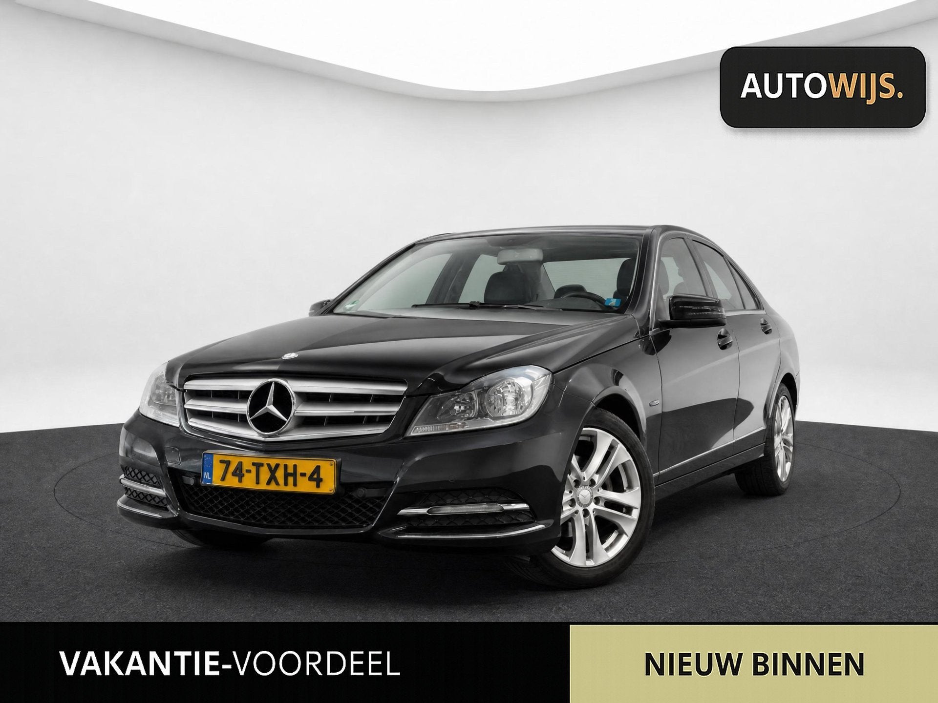Mercedes-Benz C-klasse 180 Business Class Avantgarde|NL AUTO, Auto's, Automaat, Zwart, Zwart, Origineel Nederlands
