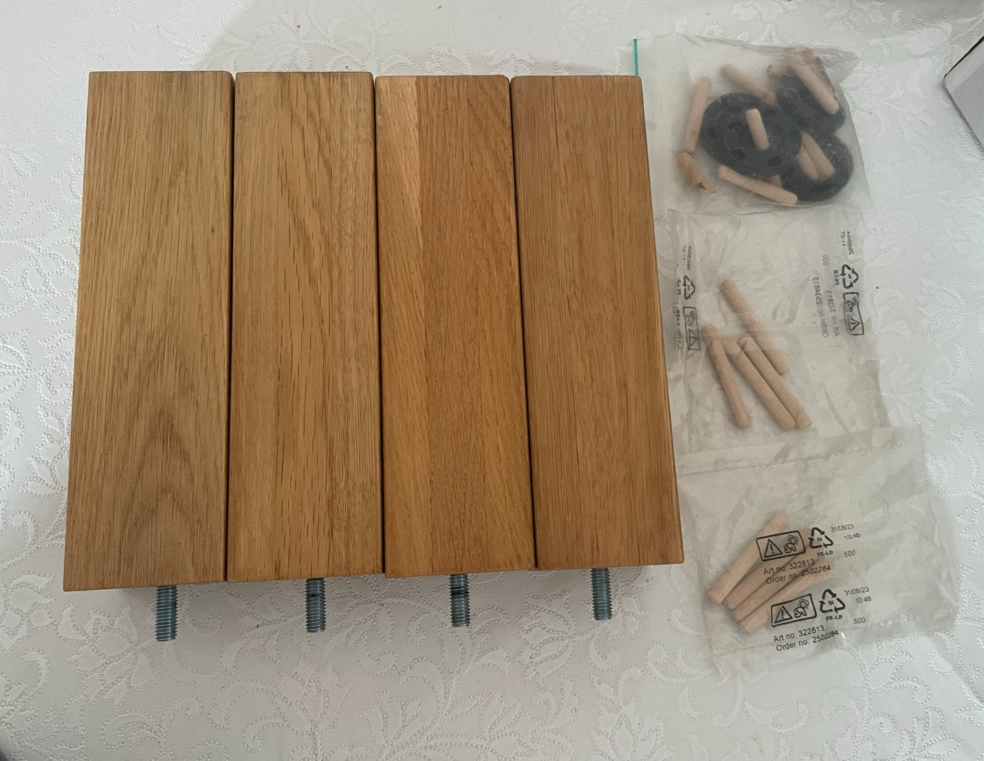 Nieuw Ikea Burfjord poten 20 cm - Set van 4, Ophalen, Nieuw
