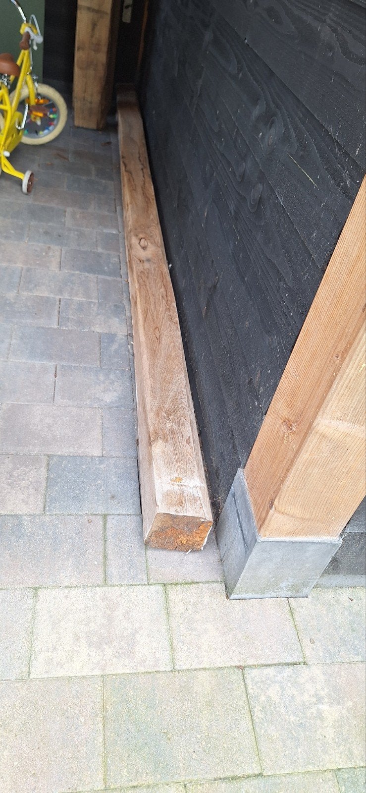 te koop gebruikte eiken balk 15 x15, Ophalen, Gebruikt, 250 cm of meer, Balken