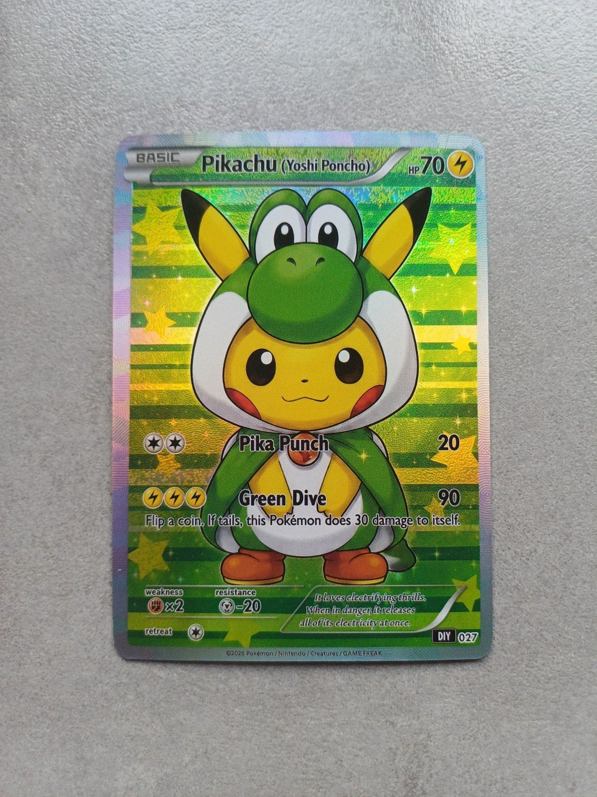 Pokémon Pikachu (Yoshi Poncho), Ophalen of Verzenden, Losse kaart