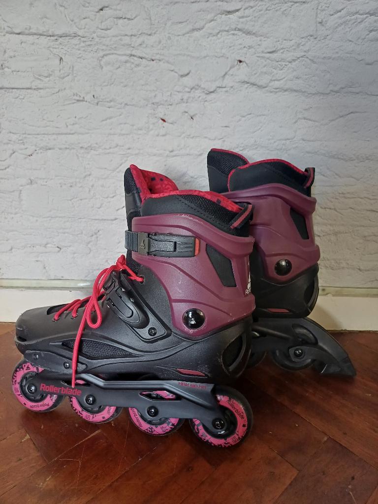Rollerblade RB Cruiser W maat 42 met valbescherming maat M, Sport en Fitness, Skeelers, Gebruikt, Inline skates 4 wielen, Overige merken