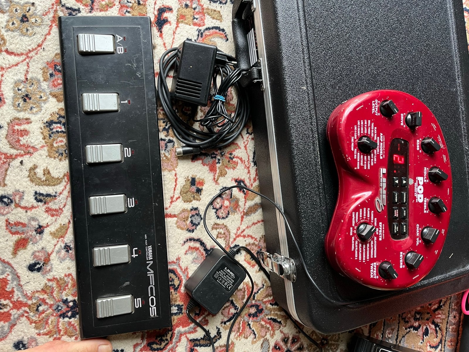 Line 6 POD incl midi foot controller, Ophalen, Gebruikt, Multi-effect