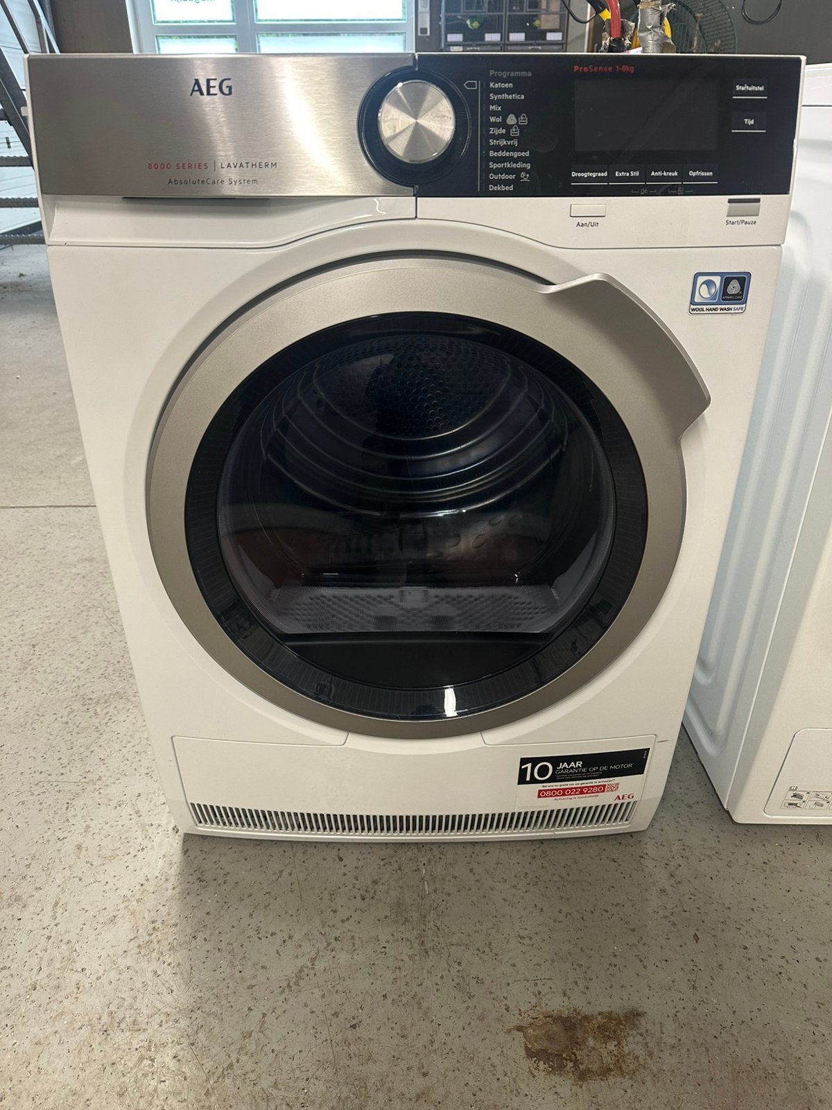 Keurige Aeg 8000 serie warmtepomp droger 8Kg A+ Garantie, Ophalen, Overige typen, 8 tot 10 kg, Zo goed als nieuw