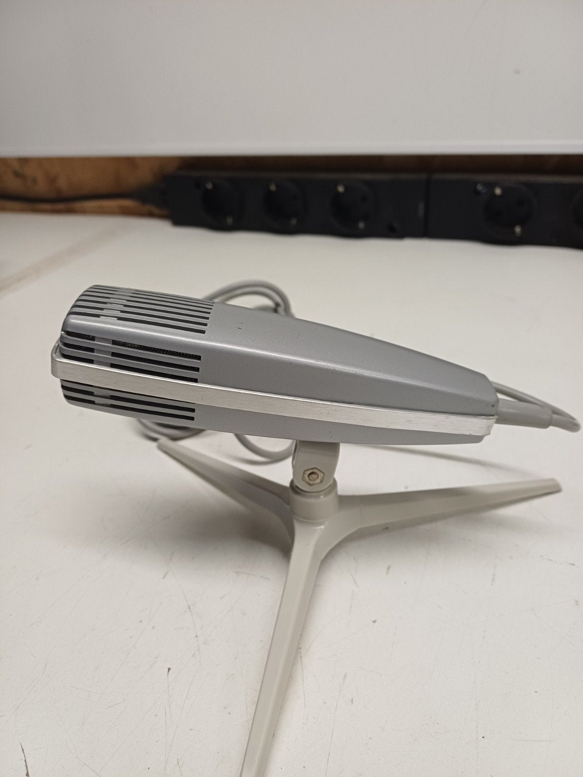 Sennheiser MD 411 microfoon jaren '70 met toebehoren, Ophalen of Verzenden, Gebruikt, Overige typen
