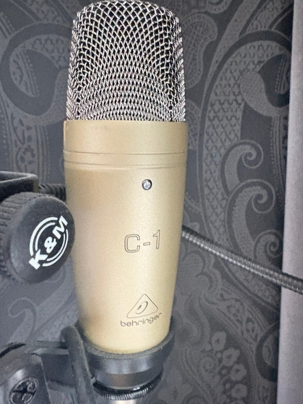 Behringer C-1 microfoon popfilter, statief en koptelefoon, Ophalen, Zo goed als nieuw, Studiomicrofoon