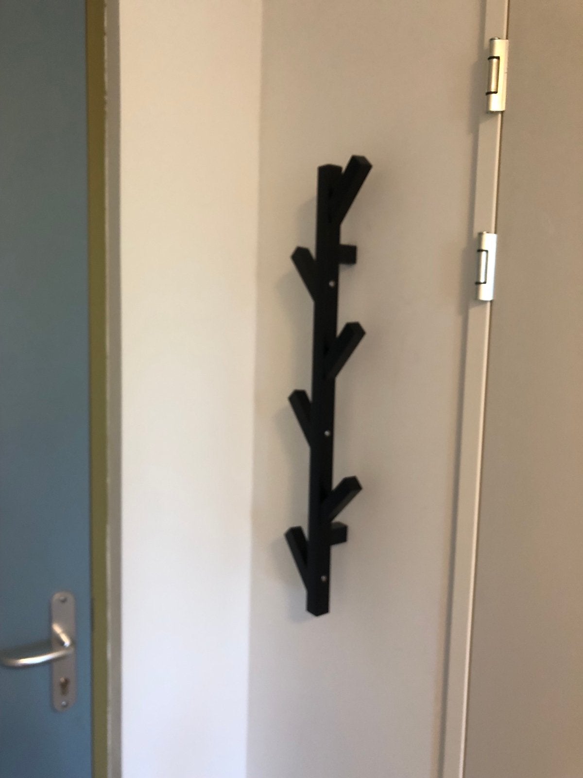 IKEA TJUSIG Kapstok zwart, 78 cm, Huis en Inrichting, Woonaccessoires | Kapstokken, Zo goed als nieuw, Minder dan 100 cm, Hout