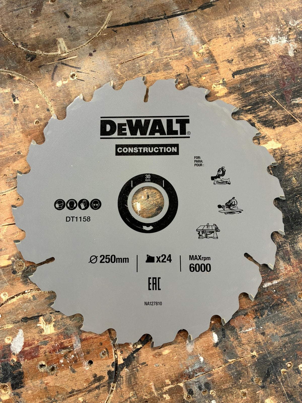 Zaagblad dewalt, Ophalen, Cirkelzaag, 70 mm of meer, Nieuw