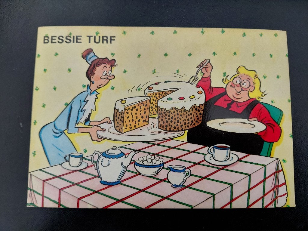 Bessie Turf, (Sjors van de Rebellenclub) ongelopen,, Verzenden, 1960 tot 1980, Ongelopen, Sterren en Beroemdheden