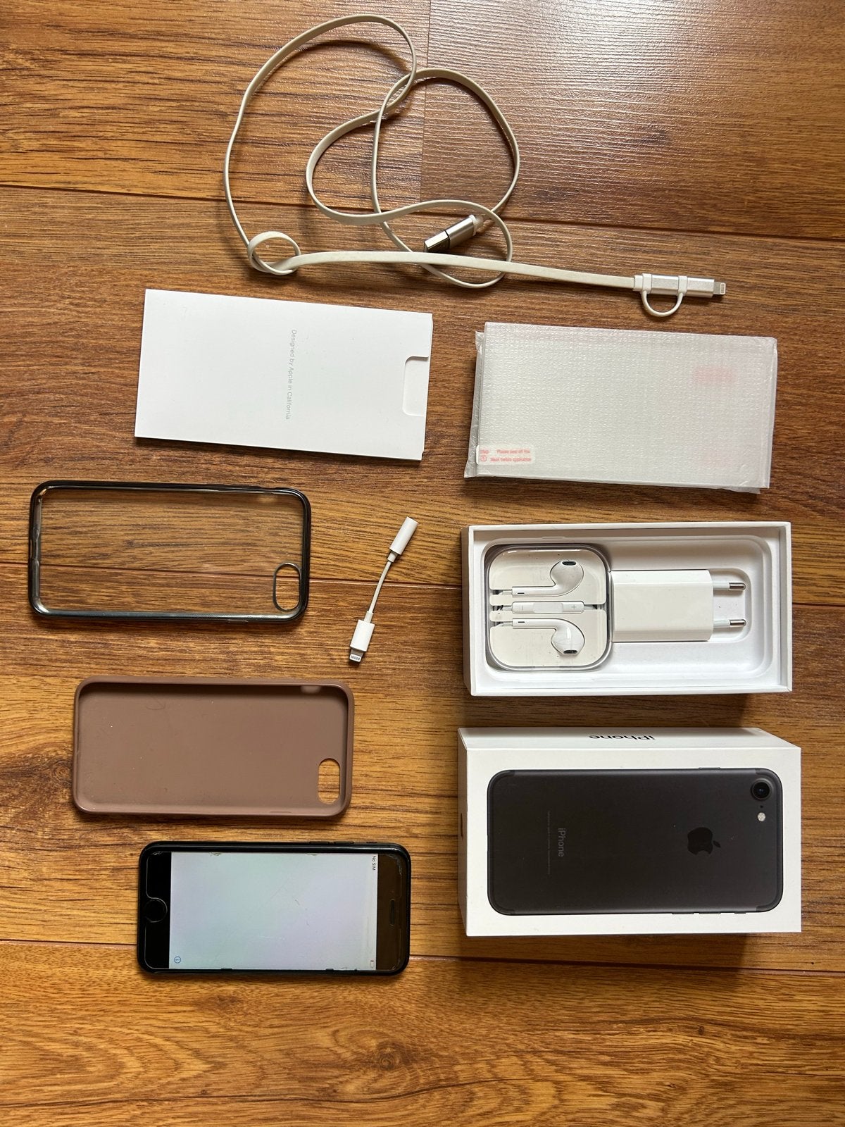 iPhone 7 Zwart 32GB - Compleet met accessoires, Telecommunicatie, Gebruikt, Zwart, 32 GB, Ophalen of Verzenden
