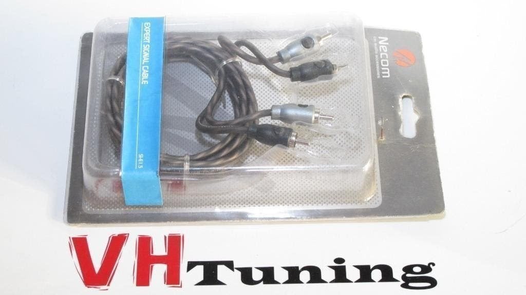 Necom S1-E1.5 twisterd RCA kabel 1,5M, Auto diversen, Ophalen of Verzenden, Nieuw
