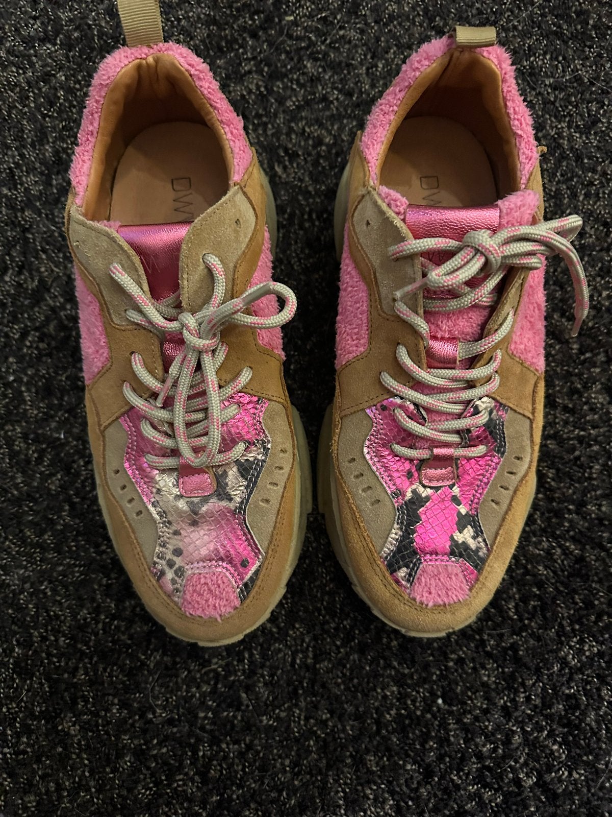 DWARS Sneakers Roze/Bruin - Maat 40, Ophalen of Verzenden, Gedragen, Roze, Sneakers of Gympen