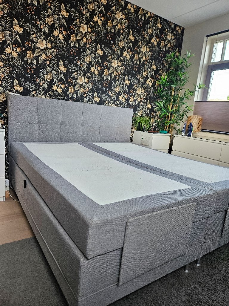 Luxe Goossens Boxspring 'Infinity' – Elektrisch 180x200 cm, Ophalen, Tweepersoons, Zo goed als nieuw, 180 cm