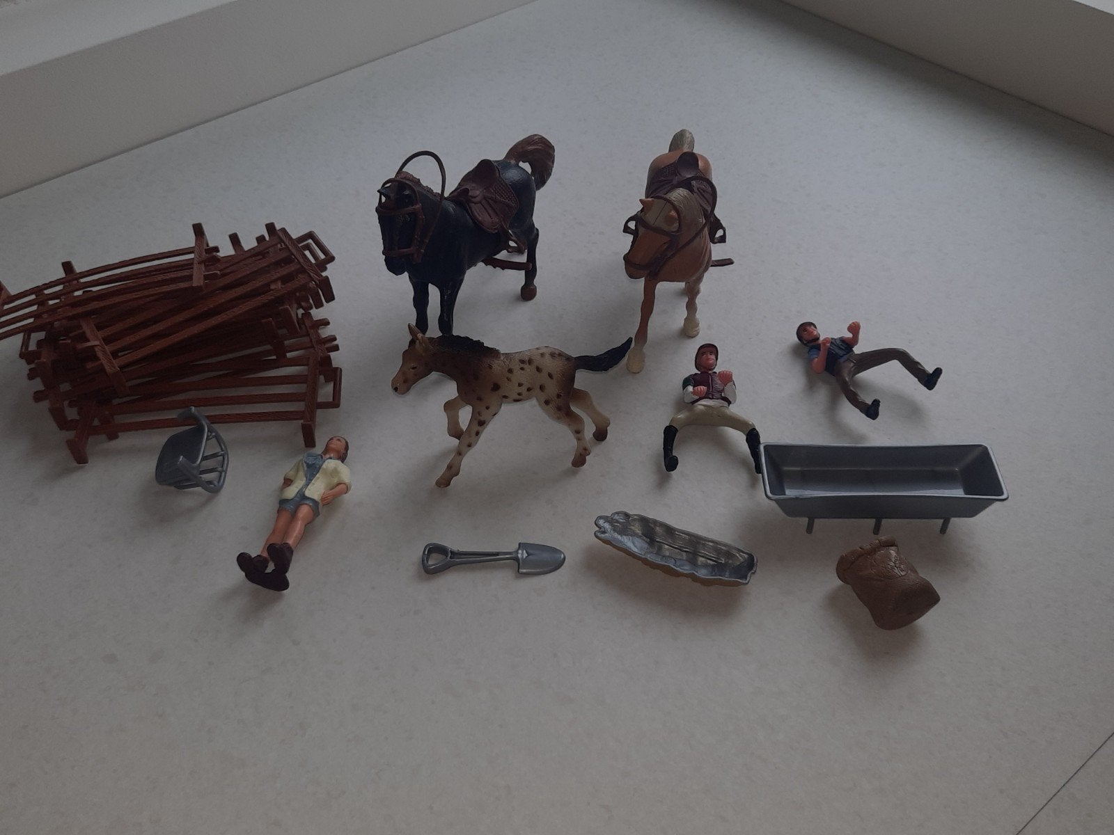 Schleich paarden en accessoires speelset, Ophalen, Gebruikt