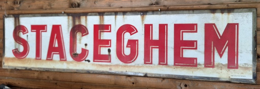Staceghem, Verzamelen, Ophalen, Gebruikt, Reclamebord