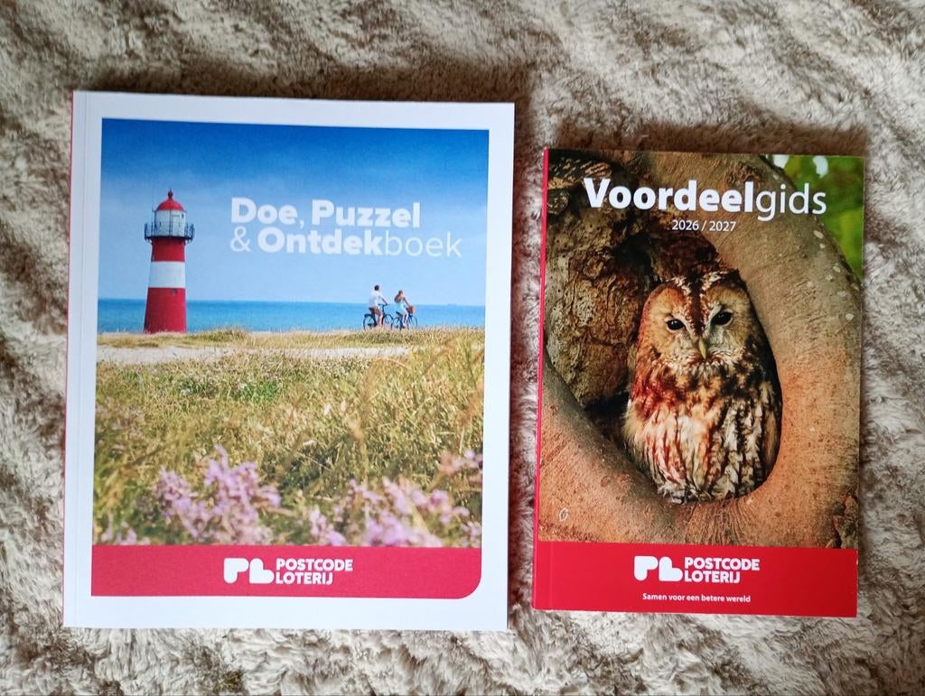 Postcode Loterij Doe, Puzzel & Ontdekboek + Voordeelgids, Ophalen, Nieuw, Postcode Loterij, Catalogus