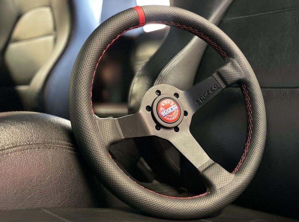Sparco Champion stuur sportstuur racestuur leder 330mm, Auto diversen, Tuning en Styling, Ophalen of Verzenden