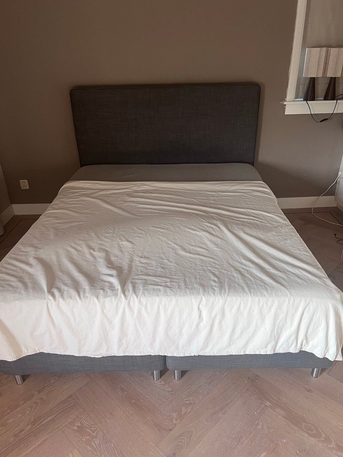 Dunvik bed inclusief matras (10 jaar oud), Ophalen, Gebruikt, Tweepersoons, 200 cm