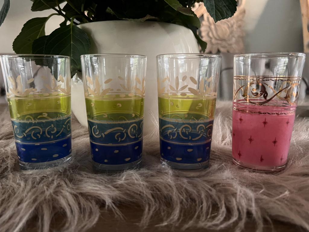 4 prachtige cerve italy glazen longdrinks, Ophalen of Verzenden