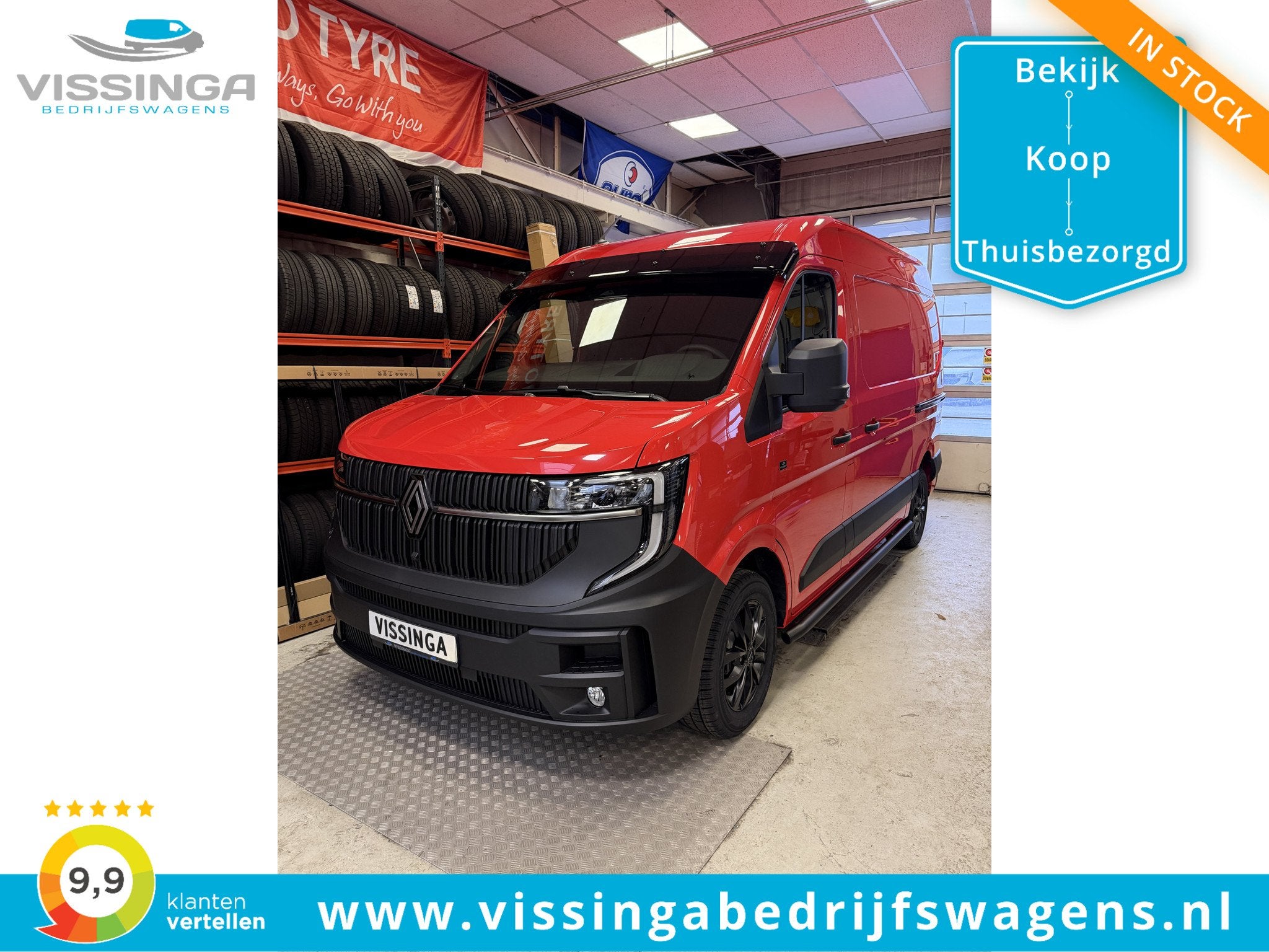 Renault Master E-Tech T35 L2H2 87 kWh Vissinga E-TECH Specia, Auto's, 392 km, 143 pk, Met garantie (alle), Renault