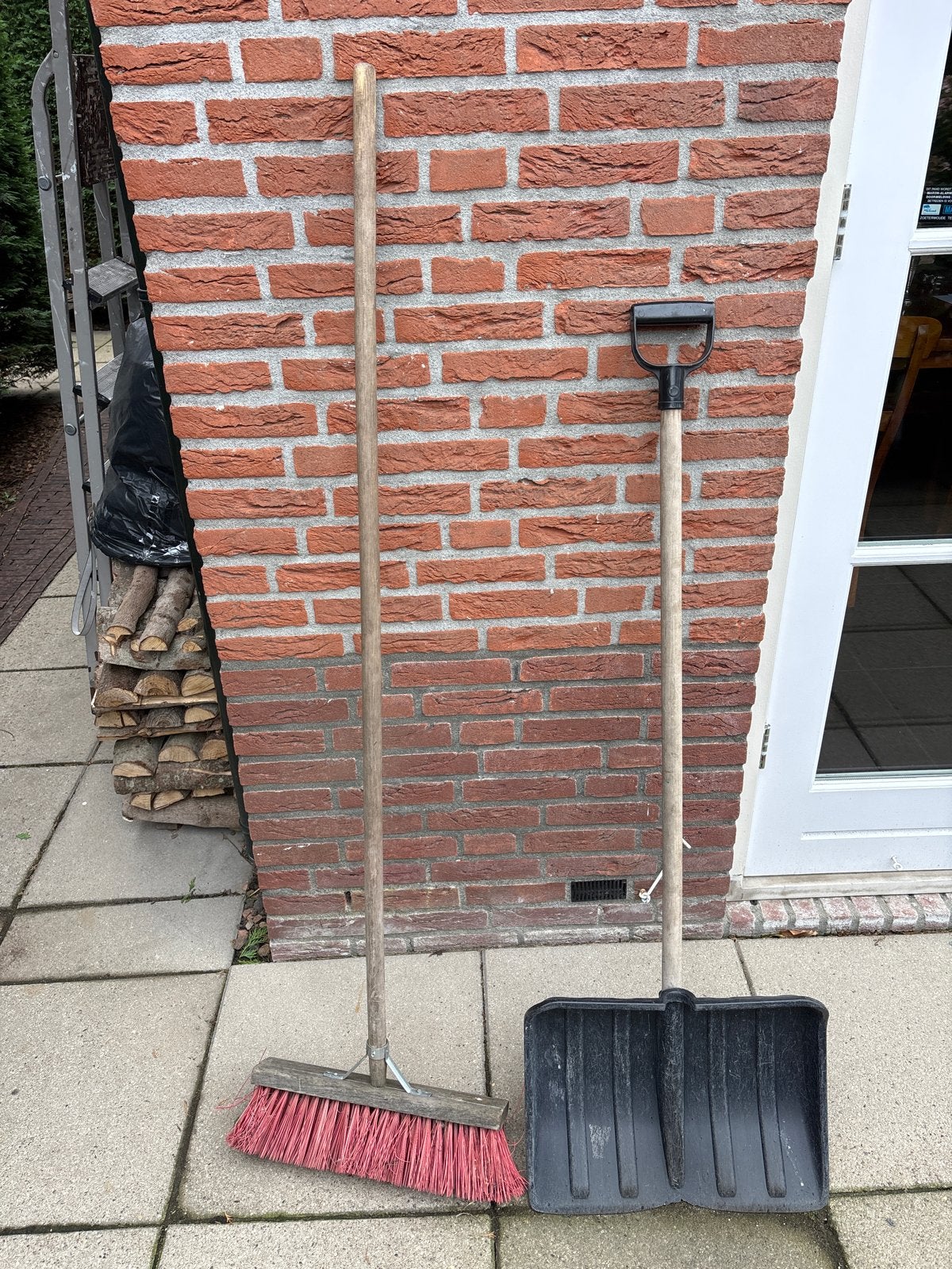 Strontschep en bezem ., Ophalen, Gebruikt, Overige typen